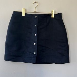 black suede skirt GAP